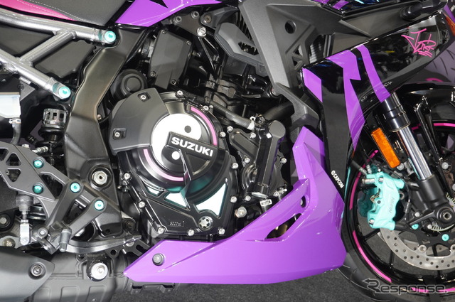 『ストリートファイター6』とコラボレーションした『GSX-8R Tuned by JURI』(大阪モーターサイクルショー2025)