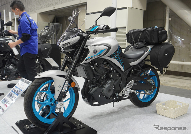 ヤマハ MT-25のツーリングパッケージ(大阪モーターサイクルショー2025)