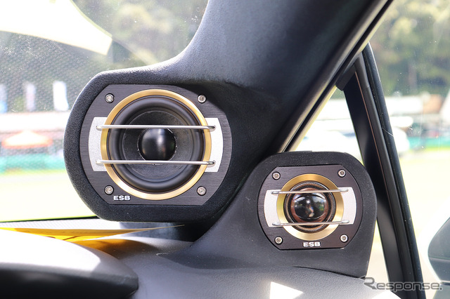 「単体DSP」が搭載されたオーディオカーの一例(製作ショップ:ウェイブトゥポート<鳥取県>)。