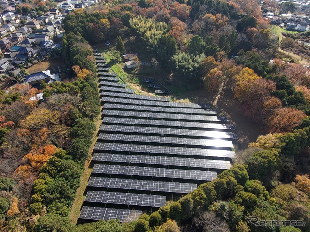 供給を行う北関東の太陽光発電所