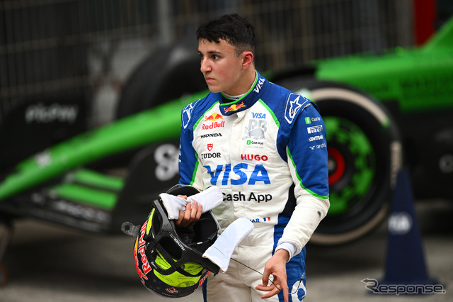 レーシングブルズの今季新人、アイザック・ハジャー(2025年F1第2戦 中国GP)。