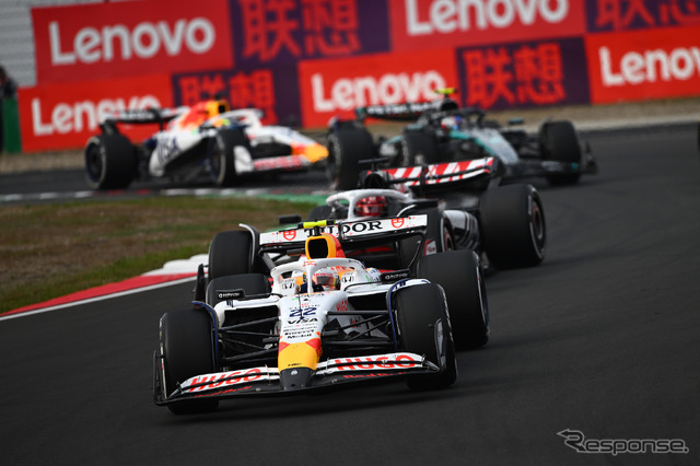 #22 角田裕毅/レーシングブルズVCARB02(2025年F1第2戦 中国GP)。