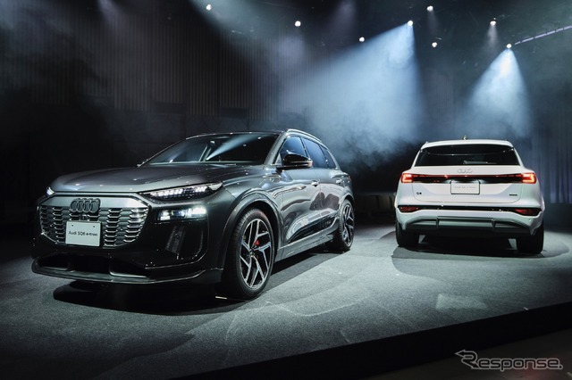 アウディ SQ6 e-tron(向かって左)とQ6 e-tron