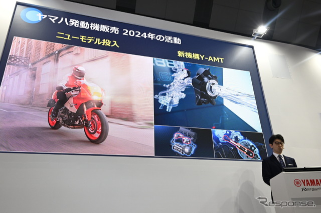 ヤマハ発動機販売の松岡大司社長(東京モーターサイクルショー2025)