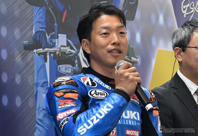 チームスズキCNチャレンジのテストライダー津田拓也選手