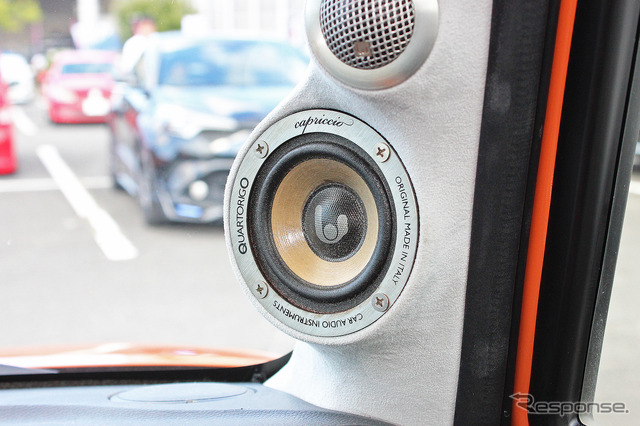 「パワーアンプ内蔵DSP」が搭載されたオーディオカーの一例(製作ショップ:イースト<大阪府>)。