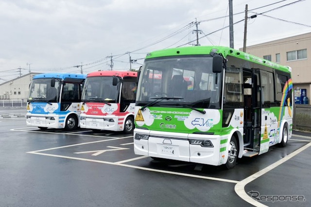 国内初のEVスクールバスが福岡県筑後市役所に導入され4月7日営業運転開始