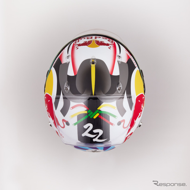 角田裕毅選手がF1日本グランプリ特別デザインヘルメットを公開! テーマは「KABUKI」市川團十郎さんが監修