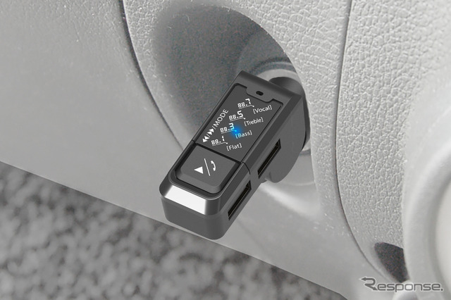 Kashimura・FMトランスミッター 4バンド USB2ポート(KD-272)