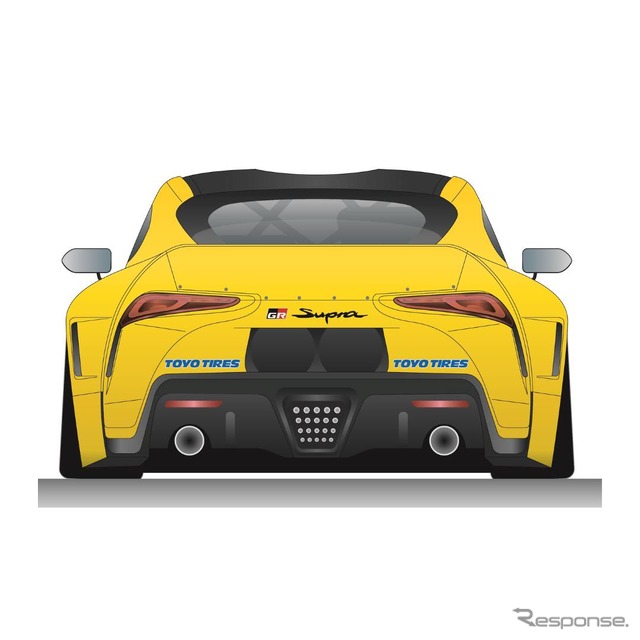 トーヨータイヤ、トヨタ×マクドナルド×トミカの『GRスープラ セーフティカー』仕様車両にPROXESを供給