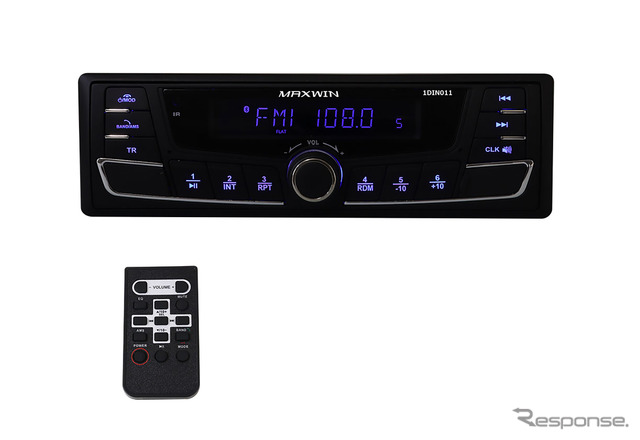 スタイリッシュデザインの1DINサイズのBluetooth搭載メディアプレーヤー「1DIN011」