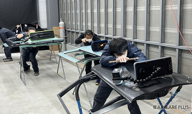 パテ埋め不要でボディの“えくぼ”を直す「セノキ流 総合外板修正術」は効率的かつ低コストで環境にも優しい…御殿場市での研修を取材