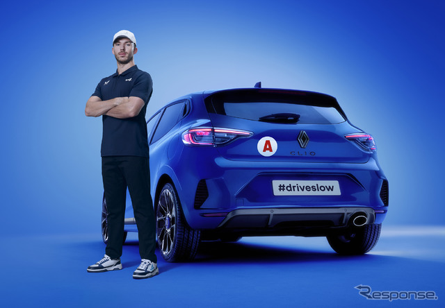 ルノーの若年ドライバーを対象とした安全運転啓発プログラムにF1ドライバー、ピエール・ガスリー選手を起用