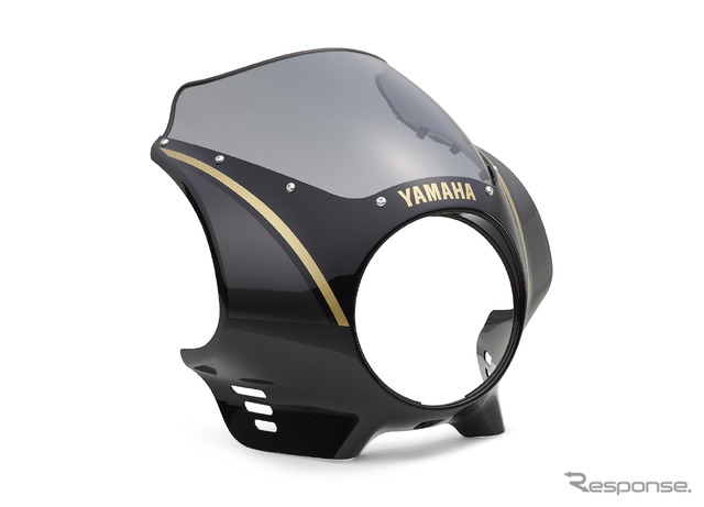 XSR900 2025年モデル用「フロントカウル ブラック/ゴールド」