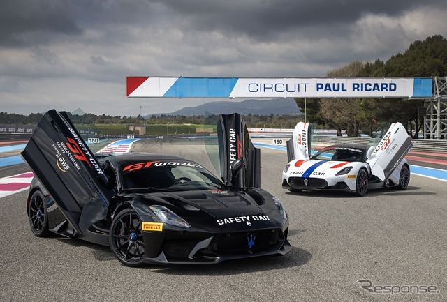 マセラティ『GT2ストラダーレ』と『MC20』がGT世界選手権ヨーロッパのセーフティカとリーディングカーに