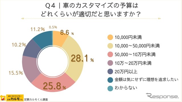 ナイルが全国の男女1555人を対象にカスタマイズの目的や予算についてインターネット調査を実施