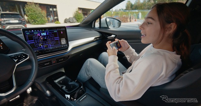 VWの車載ディスプレイでゲーム「パックマン」がプレイ可能に