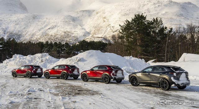 マツダ『CX-30』が持続可能燃料だけで北欧2100kmを走破