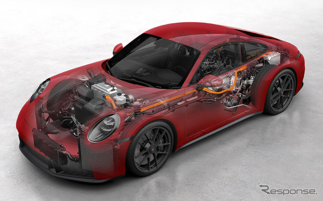 ポルシェ 911 カレラGTS 改良新型のハイブリッドシステム