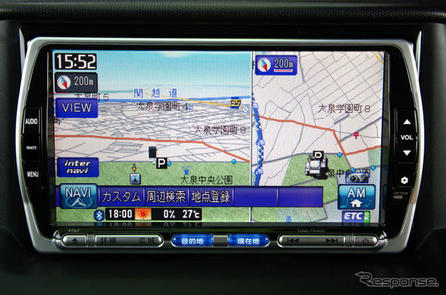 【カーナビガイド'09】SSD・フルセグ・インターナビ搭載のホンダアクセス ギャザズ VXS-102VFiを写真で
