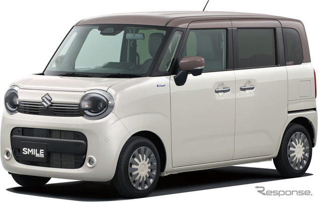 スズキ ワゴンRスマイル ソフトベージュメタリックトープグレージュ2トーンルーフ