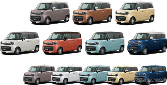 スズキ ワゴンRスマイル カラーラインナップ