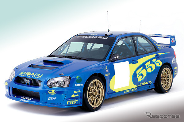 スバル『インプレッサWRC2003』プロトタイプを日本初披露!