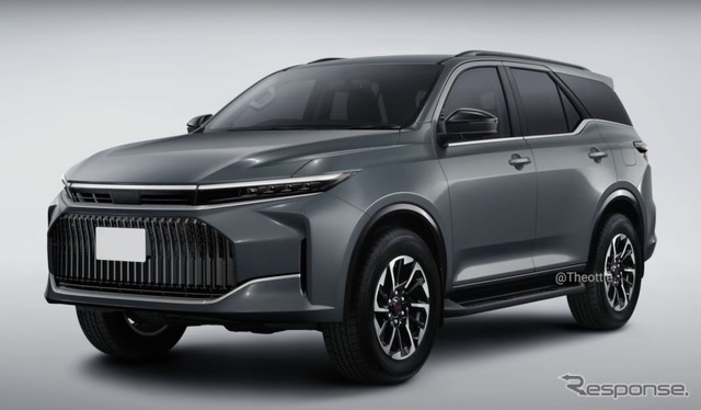 トヨタ フォーチュナー 次期型の予想CG