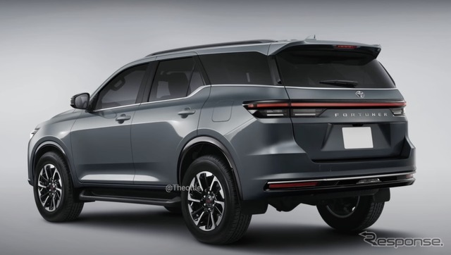 トヨタ フォーチュナー 次期型の予想CG