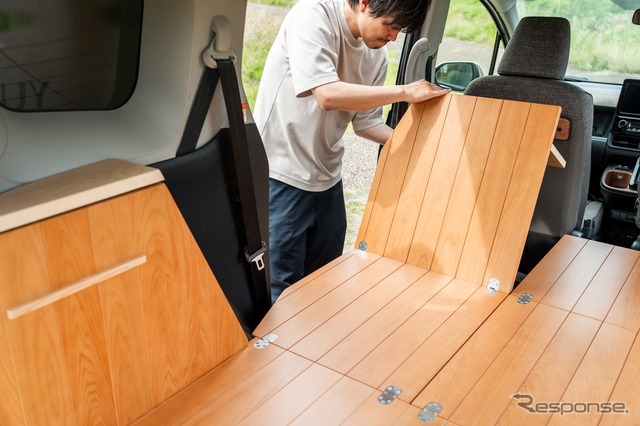 YURTの『シエンタ』用車中泊キット「VANLIFE ROOMKIT」