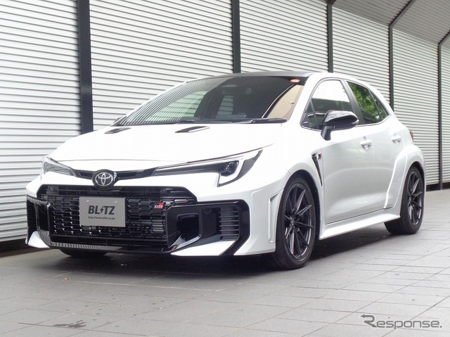 ブリッツ DAMPER ZZ-R GRカローラ装着例(フロント:25mmダウン / リア:23mmダウン)