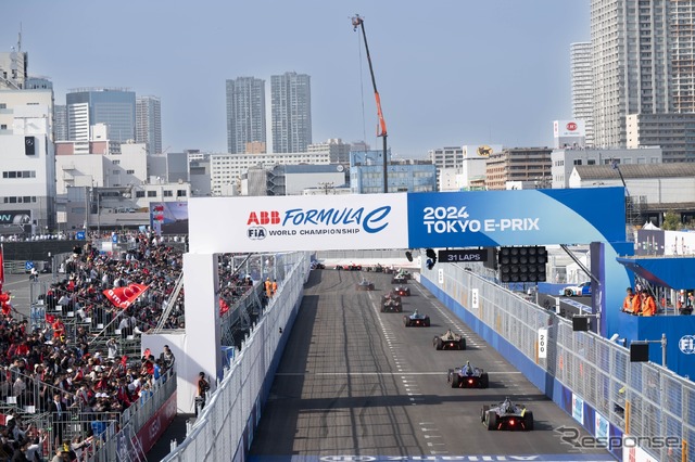 ホームストレート(東京 E Prix 2024) (c) Formula E
