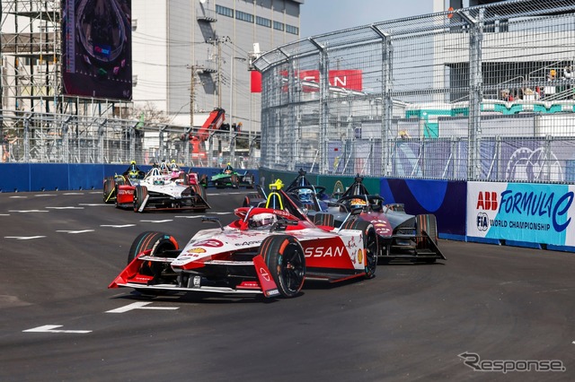 ターン5から6(東京 E Prix 2024) (c) Formula E