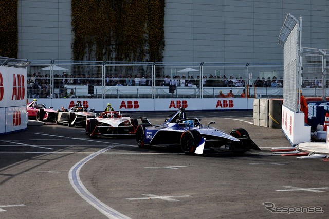 ターン17。この付近から駐車場(東京 E Prix 2024) (c) Formula E