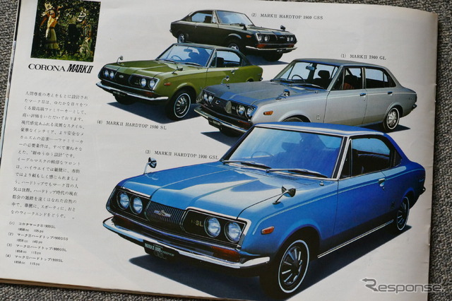 1971年のトヨタ車(コロナマークII)