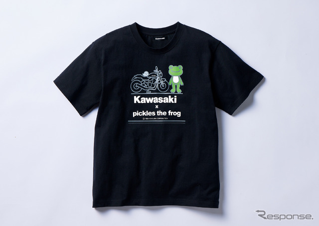 カワサキ×かえるのピクルス Tシャツ