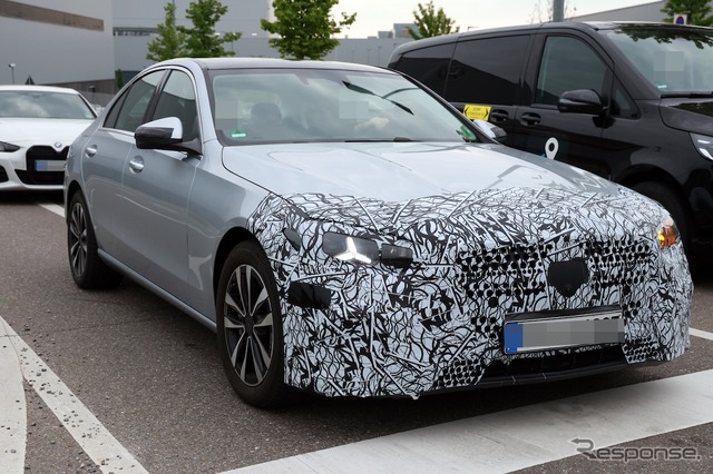 メルセデスベンツ Cクラス 改良新型、量産仕様のプロトタイプ