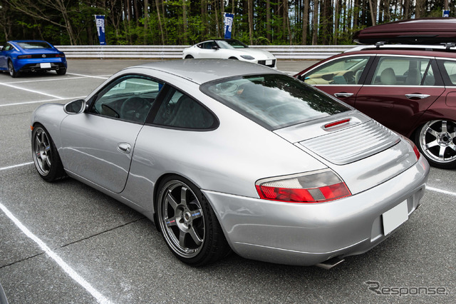 ポルシェ996 × ボルクレーシングTE37(マグネシウム)…レイズファンミーティング