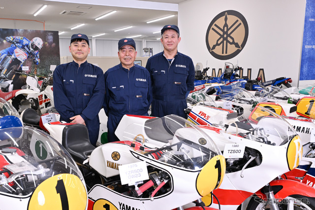 ヤマハコミュニケーションプラザの展示車両をレストア&メンテナンスする3名のエンジニアに話を聞いた