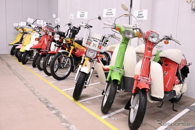 ヤマハ発動機 豊岡技術センターでレストアされる車両