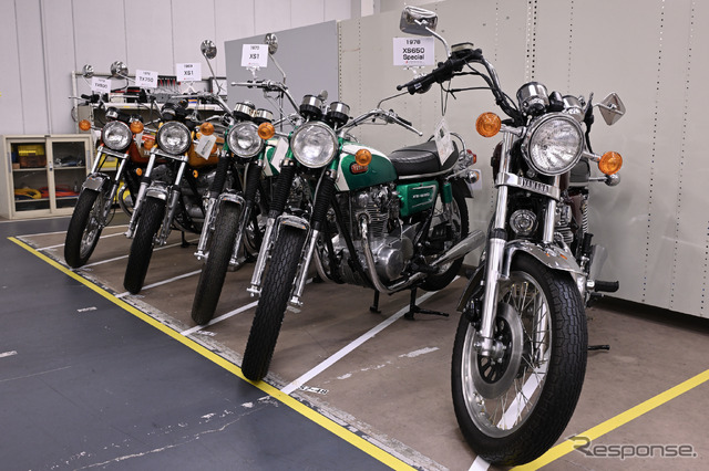 ヤマハ発動機 豊岡技術センターでレストアされる車両