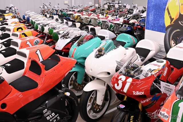 ヤマハ発動機 豊岡技術センターでレストアされる車両