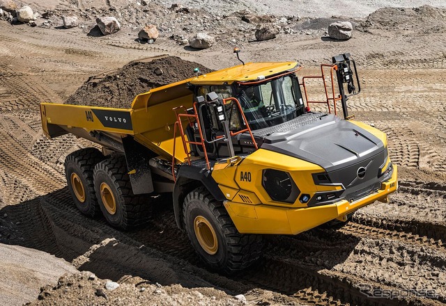 ボルボの新型油圧ダンプトラック「アーティキュレートハウラー」
