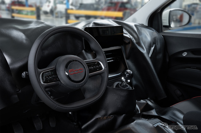 フィアット『500ハイブリッド』新型の先行生産車両