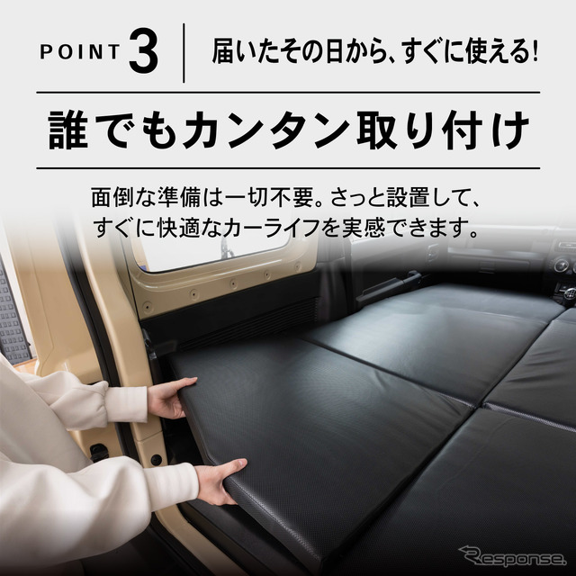クラフトワークスのスズキ『ジムニー/ジムニーシエラ』専用フルフラットマット