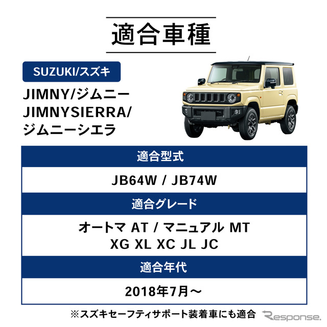 クラフトワークスのスズキ『ジムニー/ジムニーシエラ』専用フルフラットマット