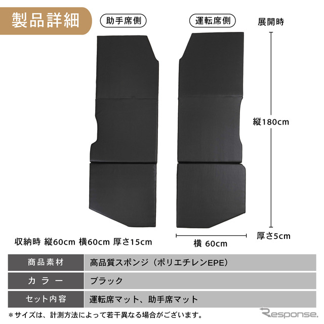 クラフトワークスのスズキ『ジムニー/ジムニーシエラ』専用フルフラットマット
