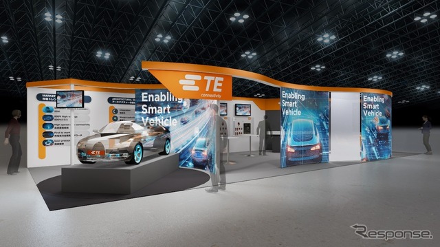 TE Connectivityの「人とくるまのテクノロジー展 2025」ブースイメージ
