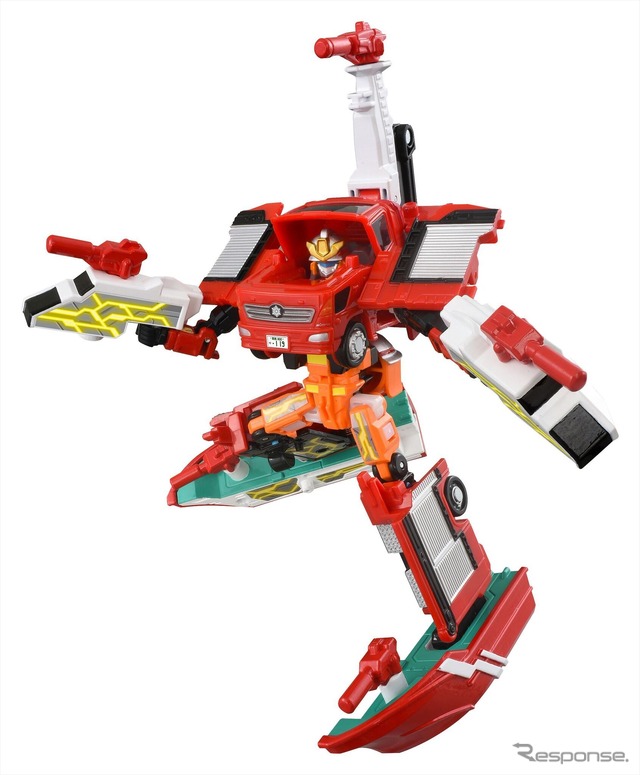 ユナイトファイヤブレイバーモリタ 多目的消防ポンプ自動車 MVF 消防艇アーマー (c) TOMY