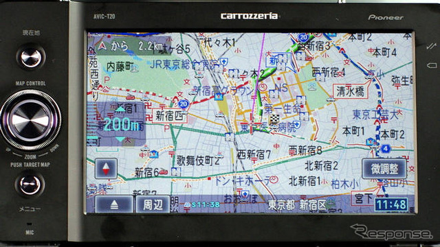 【カーナビガイド'09 写真集】ウィジェット搭載で通信機能をもっと使いやすく…カロッツェリア エアーナビ AVIC-T20